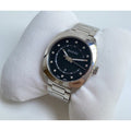  Shop Authentic Gucci GG2570 Diamonds Black Dial Silver Steel Strap Watch For Women - YA142503 - Luxxuri