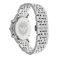  Shop Authentic Emporio Armani Chronograph Black Dial Silver Steel Strap Watch For Men - AR0389 - Luxxuri