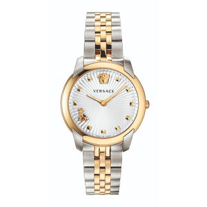  Shop Authentic Versace Audrey Quartz White Dial Two Tone Steel Strap Watch for Women - VELR00519 - Luxxuri
