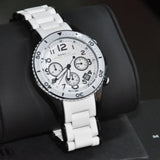  Shop Authentic Marc Jacobs Rock Chronograph White Dial White Silicone Strap Watch for Women - MBM2574 - Luxxuri