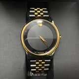  Shop Authentic Movado Museum Classic Black Dial Two Tone Steel Strap Watch For Women - 0606605 - Luxxuri