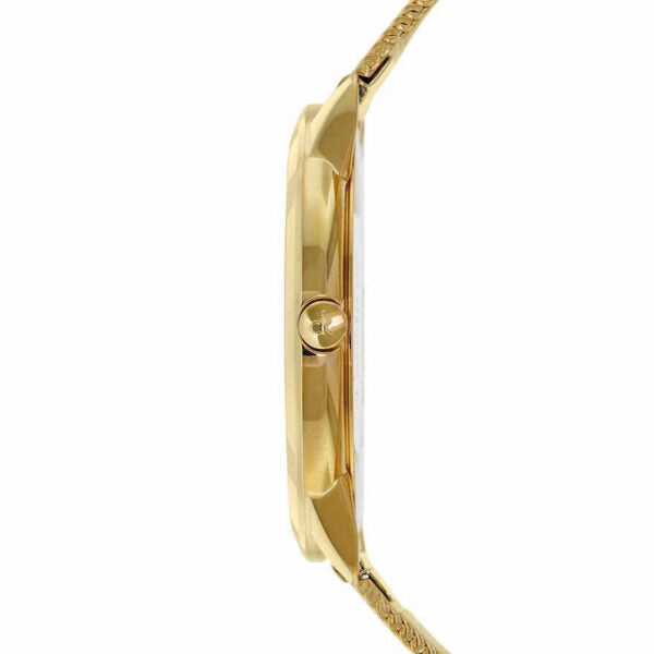  Shop Authentic Calvin Klein Minimal Silver Dial Gold Mesh Bracelet Watch for Women - K3M22526 - Luxxuri