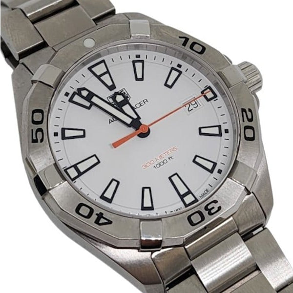  Shop Authentic Tag Heuer Aquaracer White Dial Watch for Men - WBD1111.BA0928 - Luxxuri