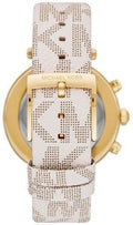  Shop Authentic Michael Kors Parker Chronograph White Dial White Leather Strap Watch For Women - MK6916 - Luxxuri