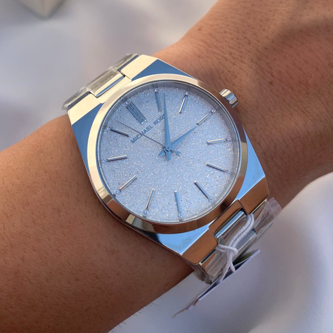  Shop Authentic Michael Kors Channing Three Hand Silver Dial Silver Steel Strap Watch For Women - MK6626 - Luxxuri