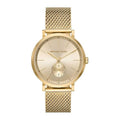 Michael Kors Irving Quartz Gold Dial Gold Mesh Strap Watch For Men - MK8741