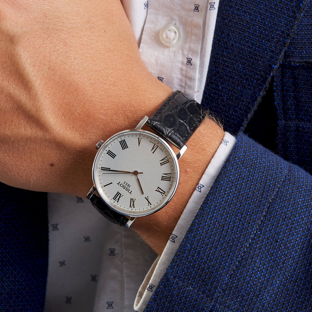  Shop Authentic Tissot Everytime Medium White Dial Black Leather Strap Watch For Men - T109.410.16.033.01 - Luxxuri