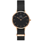  Shop Authentic Daniel Wellington Petite Cornwall Black Dial Black Nylon Strap Watch for Women - DW00100247 - Luxxuri