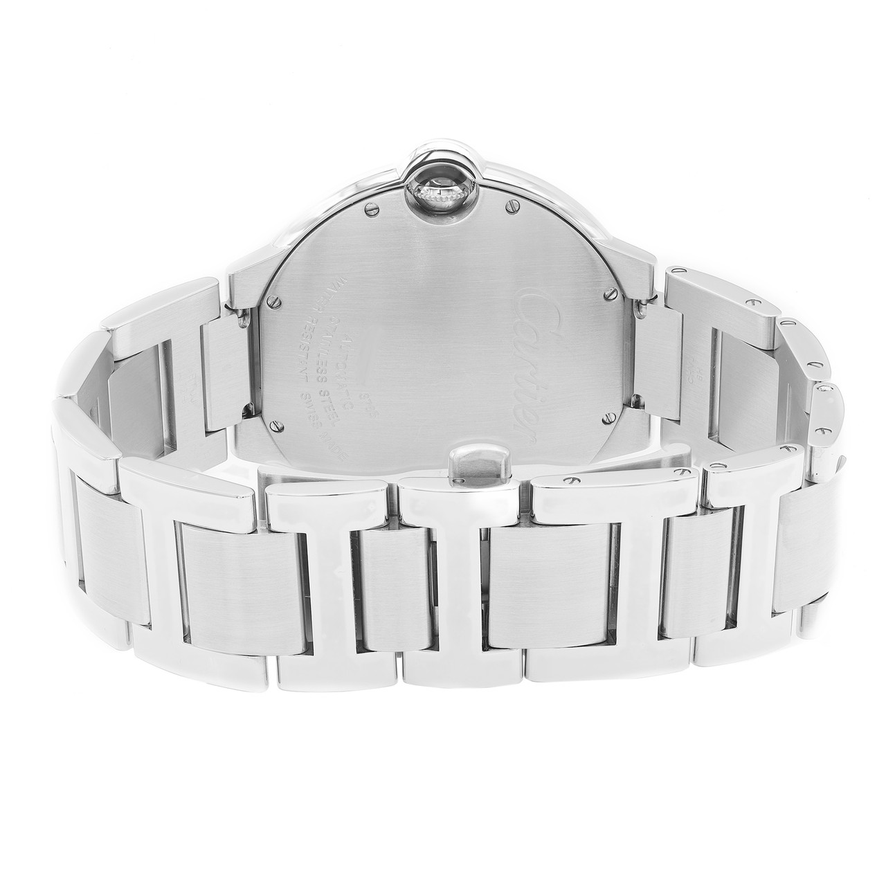  Shop Authentic Cartier Ballon Bleu de Cartier Black Dial Silver Steel Strap Watch for Men - W6920042 - Luxxuri