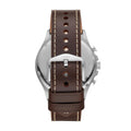  Shop Authentic Fossil Forrester Chronograph White Dial Brown Leather Strap Watch for Men - FS5696 - Luxxuri