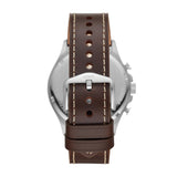  Shop Authentic Fossil Forrester Chronograph White Dial Brown Leather Strap Watch for Men - FS5696 - Luxxuri