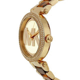  Shop Authentic Michael Kors Parker Chronograph Gold Dial Two Tone Steel Strap Watch for Women - MK6109 - Luxxuri