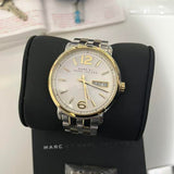  Shop Authentic Marc Jacobs Fergus Silver Dial Two Tone Steel Strap Watch for Women - MBM3426 - Luxxuri