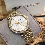  Shop Authentic Michael Kors Darci White Dial Gold Steel Strap Watch for Women - MK3727 - Luxxuri