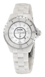  Shop Authentic Chanel J12 Diamonds Ceramic White Dial White Steel Strap Watch for Women - J12 H1628 - Luxxuri