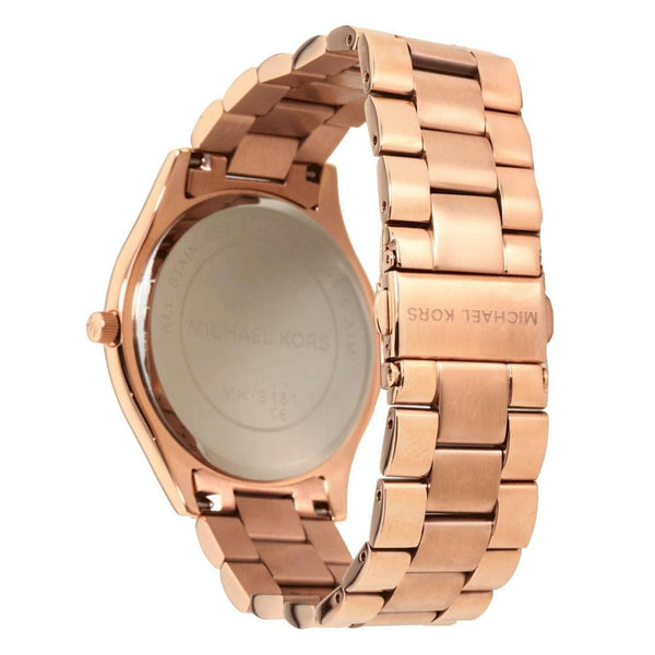 Michael Kors Bradshaw Rose Gold Dial Rose Gold Steel Strap Watch for Women - MK5503