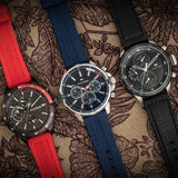  Shop Authentic Tommy Hilfiger Mason Blue Dial Blue Rubber Strap Watch for Men - 1791791 - Luxxuri