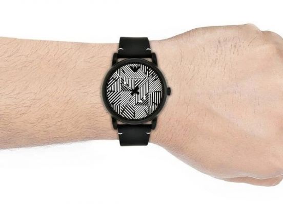  Shop Authentic Emporio Armani Luigi Quartz White Dial Black Rubber Strap Watch For Men - AR11136 - Luxxuri