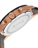  Shop Authentic Hugo Boss Talent Chronograph Black Dial Black Leather Strap Watch For Men - 1513580 - Luxxuri