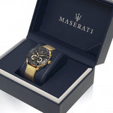  Shop Authentic Maserati Traguardo 45mm Quartz Gold Black Dial Watch For Men - R8873612010 - Luxxuri
