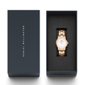  Shop Authentic Daniel Wellington Iconic Link White Dial Rose Gold Steel Strap Watch for Women - DW00100213 - Luxxuri