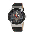  Shop Authentic Maserati Potenza Black Dial Black Leather Strap Watch For Men - R8851108001 - Luxxuri