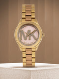  Shop Authentic Michael Kors Mini Slim Runway Rose Gold Dial Two Tone Steel Strap Watch for Women - MK3650 - Luxxuri
