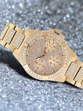  Shop Authentic Guess Frontier Diamonds Gold Dial Gold Steel Strap Watch For Women - W1156L2 - Luxxuri