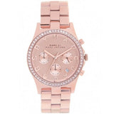  Shop Authentic Marc Jacobs Henry Chronograph Rose Gold Dial Rose Gold Steel Strap Watch for Women - MBM3118 - Luxxuri