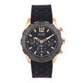  Shop Authentic Guess Caliber Chronograph Black Dial Black Rubber Strap Watch for Men  - W0864G2 - Luxxuri
