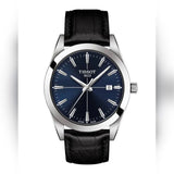  Shop Authentic Tissot Gentlemen Blue Dial Black Leather Strap Watch for Men - T127.410.16.041.01 - Luxxuri