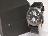  Shop Authentic Marc Jacobs Larry Chronograph Black Dial Black Leather Strap Watch for Men - MBM5054 - Luxxuri