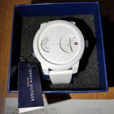  Shop Authentic Tommy Hilfiger Denim White Dial White Rubber Strap Watch for Men - 1791558 - Luxxuri