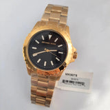  Shop Authentic Michael Kors Everest Three-Hand Black Dial Gold Steel Strap Watch For Men - MK9078 - Luxxuri