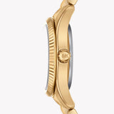  Shop Authentic Michael Kors Lexington Three Hand Blue Dial Gold Steel Strap Watch for Women - MK4813 - Luxxuri