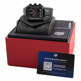  Shop Authentic Tag Heuer Monaco Automatic Chronograph Black Dial Black Leather Strap Watch for Men - CBL2180.FC6497 - Luxxuri