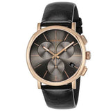 Shop Authentic Calvin Klein Posh Grey Dial Black Leather Strap Watch for Men - K8Q376C3 - Luxxuri