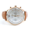  Shop Authentic Emporio Armani Quartz Silver Dial Brown Leather Strap Watch For Men - AR11043 - Luxxuri