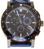  Shop Authentic Burberry The City Sport Chronograph Black Dial Blue Rubber Strap Watch For Men - BU9807 - Luxxuri