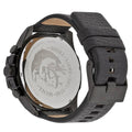  Shop Authentic Diesel Mega Chief Chronograph Black Dial Black Leather Strap Watch For Men - DZ4291 - Luxxuri