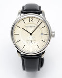  Shop Authentic Burberry The Classic Horseferry Beige Dial Black Leather Strap Watch for Men - BU10000 - Luxxuri