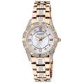  Shop Authentic Bulova Crystal Mother of Pearl Dial Rose Gold Steel Strap Watch for Women - 98L197 - Luxxuri