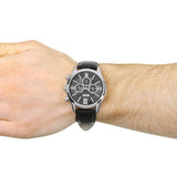  Shop Authentic Hugo Boss Ambassador Chronograph Quartz Black Dial Black Leather Strap Watch For Men - HB1513194 - Luxxuri