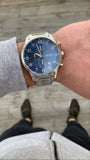  Shop Authentic Hugo Boss Aeroliner Blue Dial Silver Steel Strap Watch for Men - 1513183 - Luxxuri