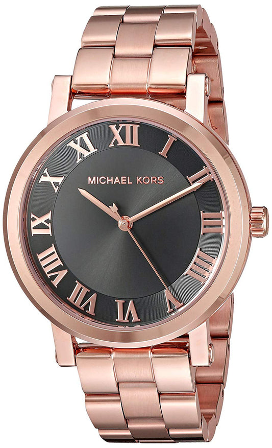  Shop Authentic Michael Kors Noire Black Dial Rose Gold Steel Strap Watch for Women - MK3585 - Luxxuri