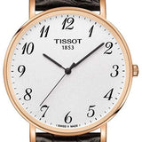  Shop Authentic Tissot T Classic Everytime White Dial Black Leather Strap Watch For Men - T109.610.36.032.00 - Luxxuri