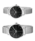  Shop Authentic Calvin Klein Even Black Dial Silver Mesh Bracelet Watch for Women - K7B23121 - Luxxuri