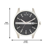  Shop Authentic Armani Exchange Hampton Chronograph Black Dial Silver Steel Strap Watch For Men - AX2103 - Luxxuri