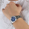  Shop Authentic Bulova Marine Star Blue Dial Silver Steel Strap Watch for Women - 96R215 - Luxxuri