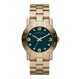  Shop Authentic Marc Jacobs Amy Green Dial Gold Steel Strap Watch for Women - MBM8609 - Luxxuri